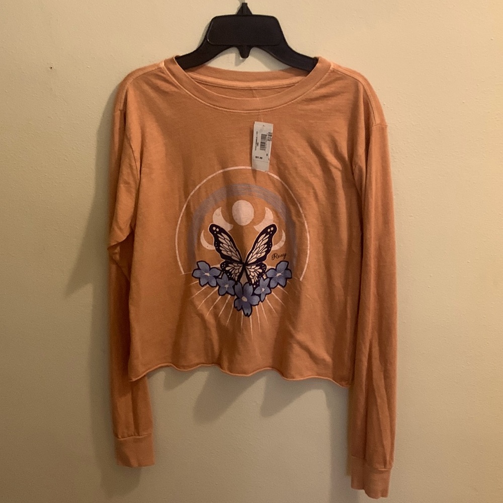 NWT Roxy Long-sleeve Butterfly Tee